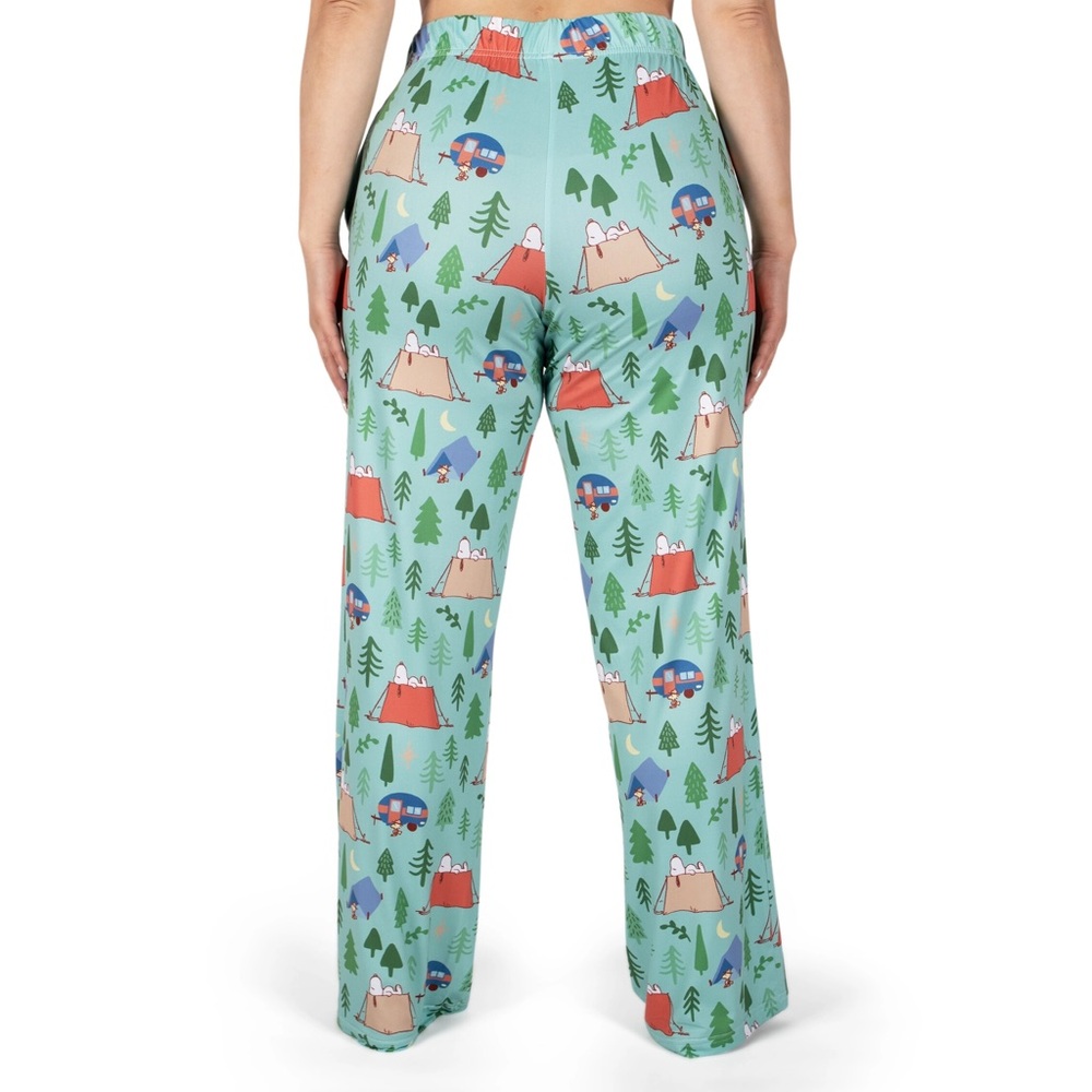 Brief Insanity Snoopy Camping Allover Lounge Pajama Pants w/ Pockets | Large - Picture 3 of 6